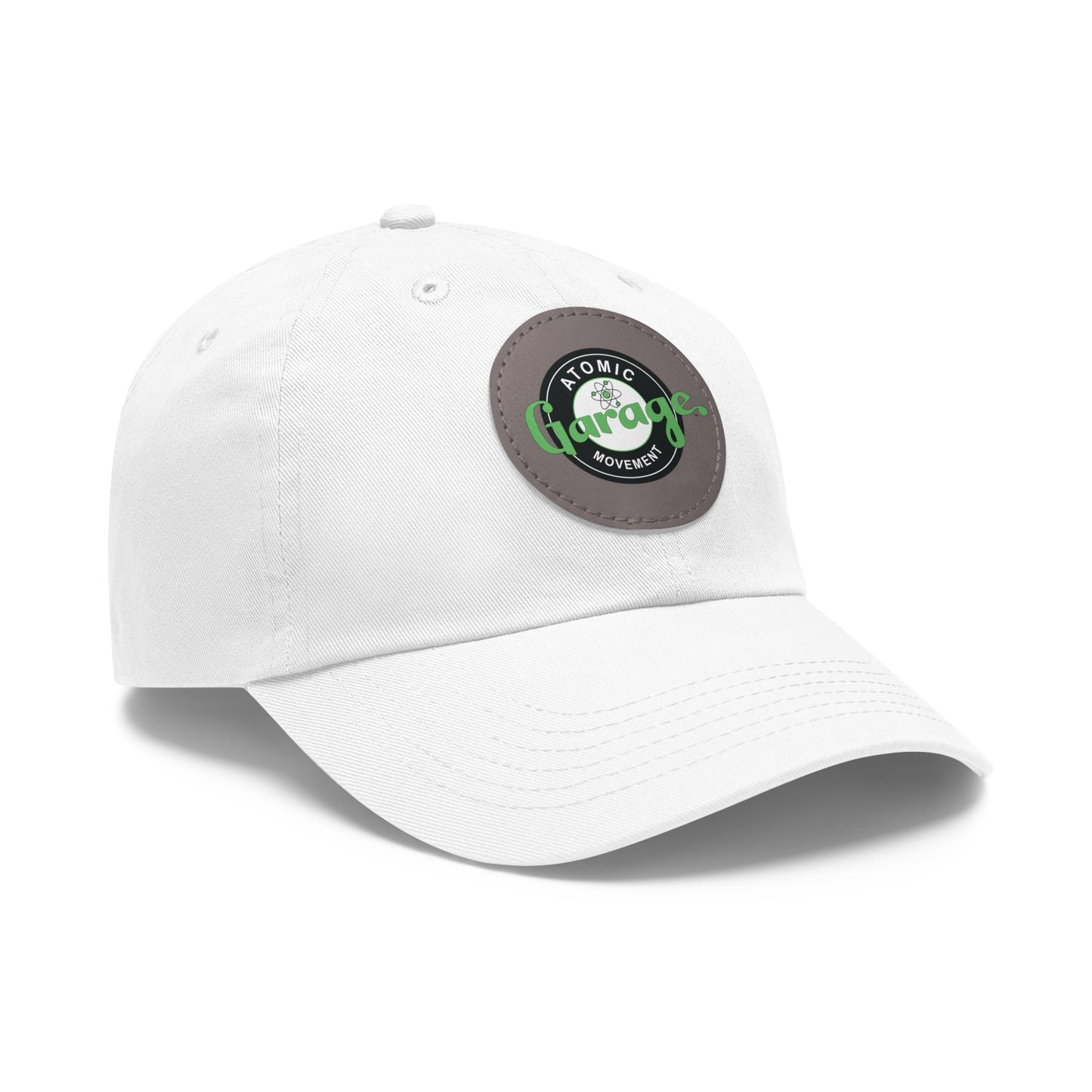 Atomic Garage Movement - Dad Hat with Leather Patch (Round)
