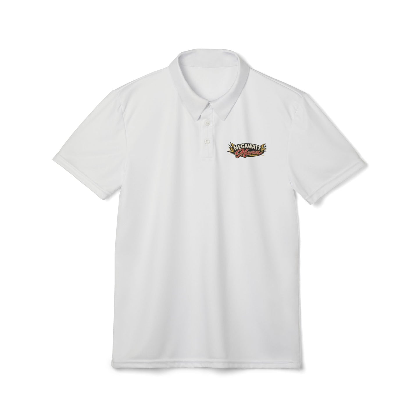 Megawatt Mama Vintage Surf Patch Polo Shirt