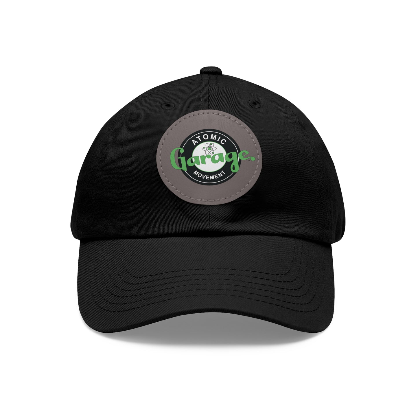 Atomic Garage Movement - Dad Hat with Leather Patch (Round)