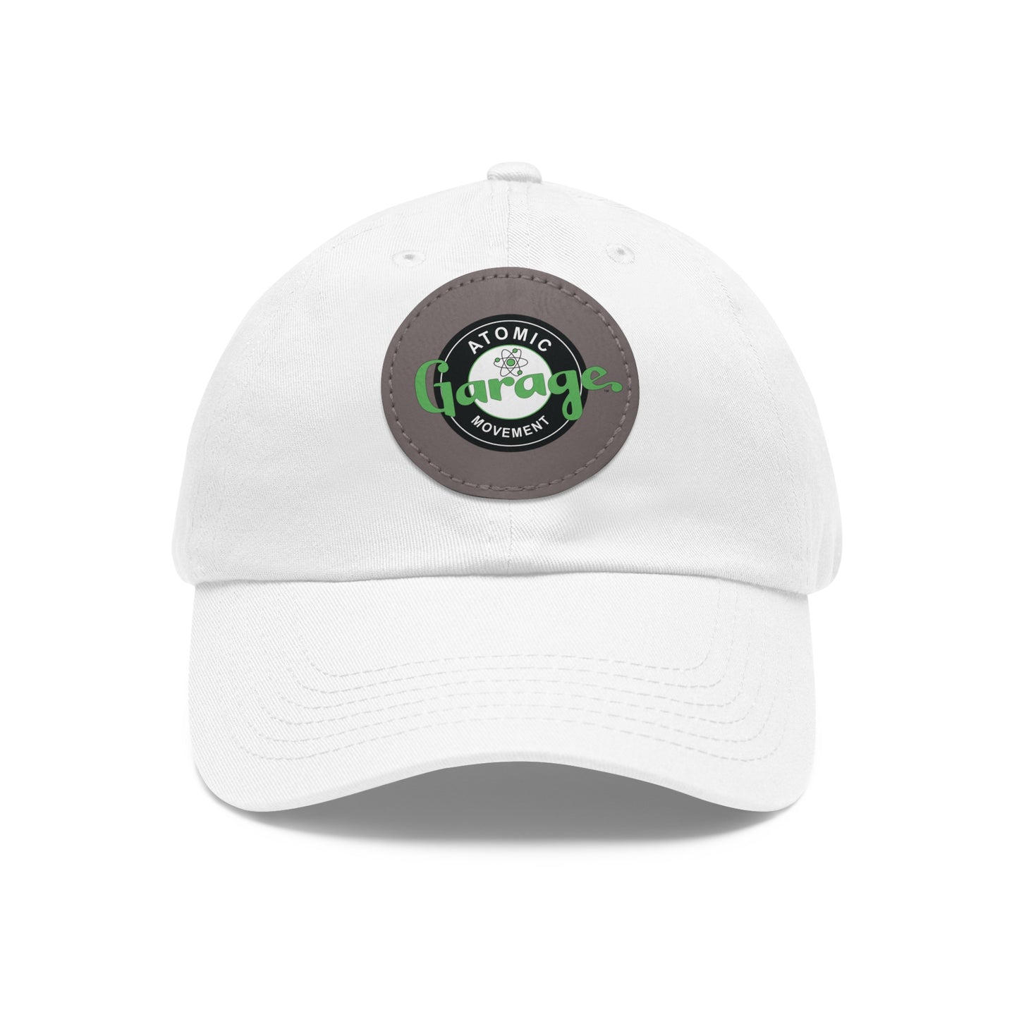 Atomic Garage Movement - Dad Hat with Leather Patch (Round)