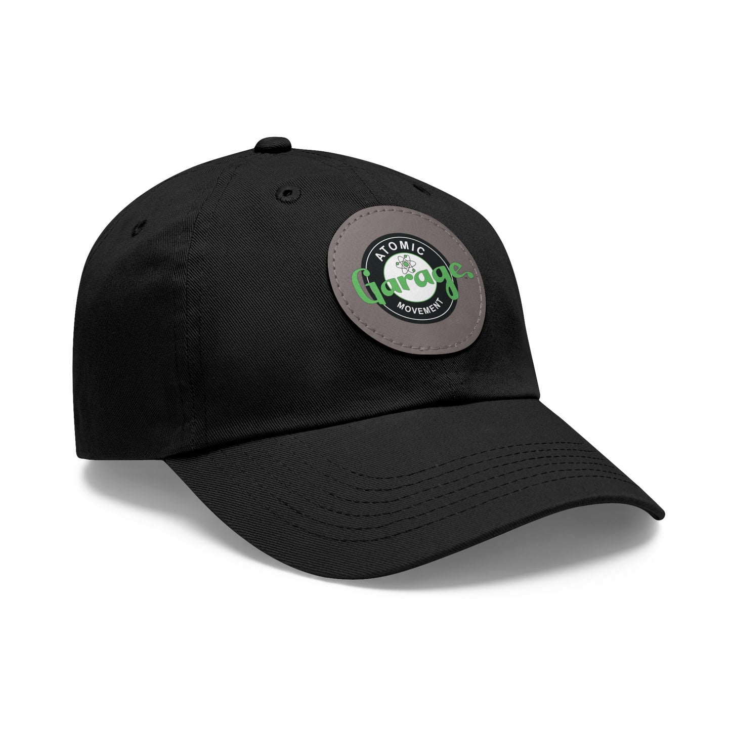 Atomic Garage Movement - Dad Hat with Leather Patch (Round)