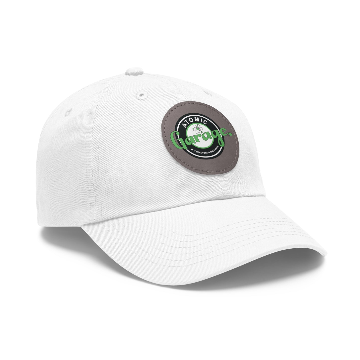 Atomic Garage - Dad Hat with Leather Patch (Round)