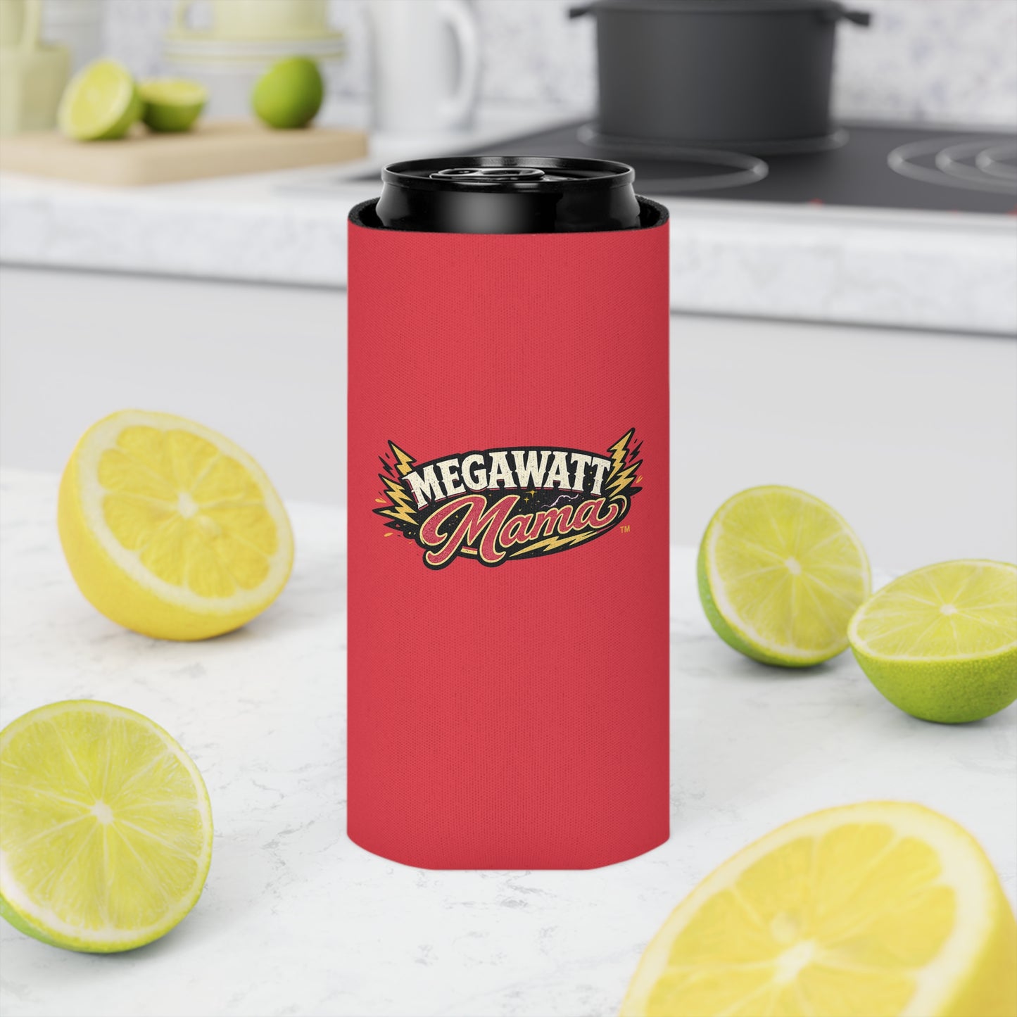 Megawatt Mama Can Cooler – Insulated Beverage Koozie