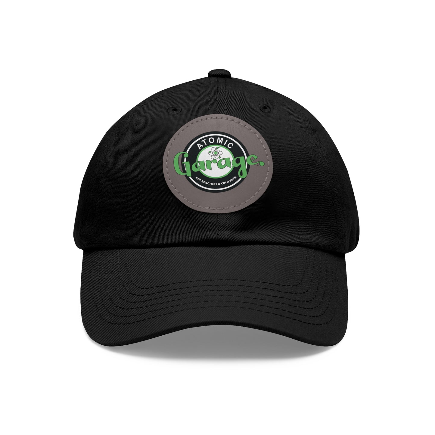 Atomic Garage - Dad Hat with Leather Patch (Round)