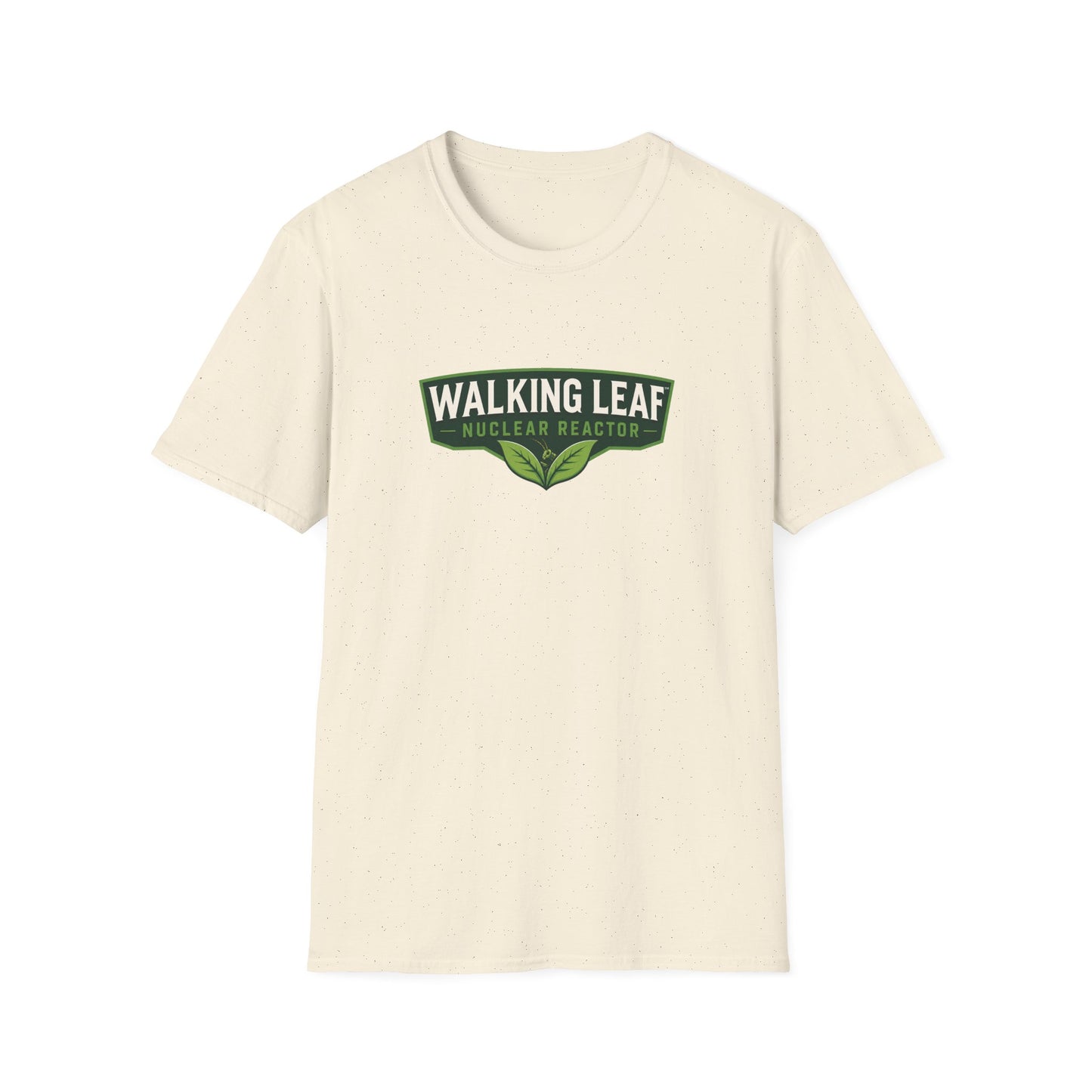 Walking Leaf Nuclear Reactor T-Shirt — Eco Humor Graphic Tee
