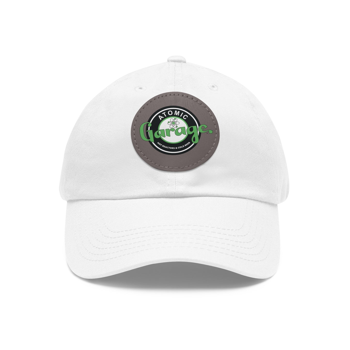 Atomic Garage - Dad Hat with Leather Patch (Round)